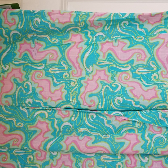 Lilly Pulitzer Beach Pant  Turquoise Lock Me Up - Picture 2 of 11